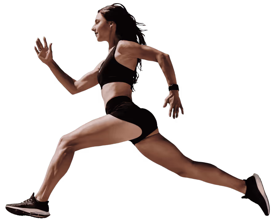 Спортсменка тренируется в зале OlimpClub