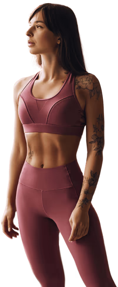 Спортсменка на тренировке в OlimpClub